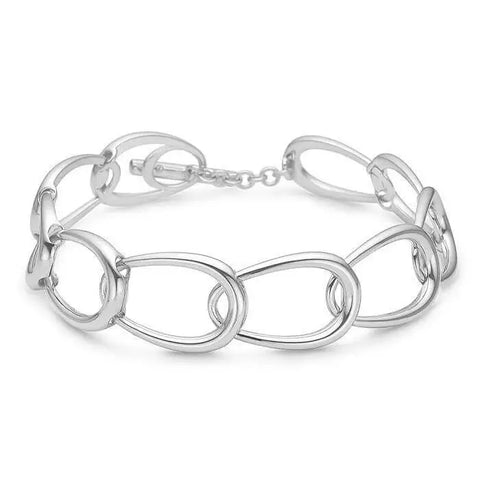 MADS Z | 2150040 | Open Ellipse armbånd - sølv