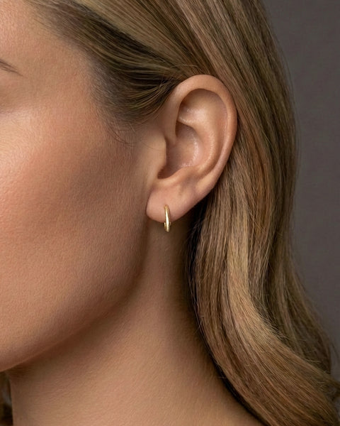 Dulong Esme Øreringe Slim Mini 18 kt. guld