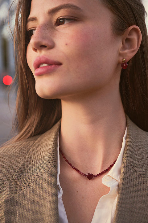 Maanesten Sienna Heart halskæde