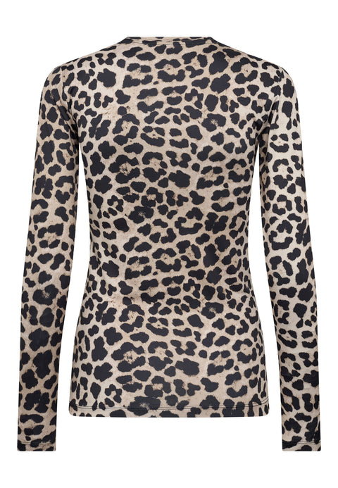 Hype The Detail Bluse, m. leo print