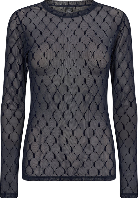 Hype The Detail Mesh Bluse, Blå