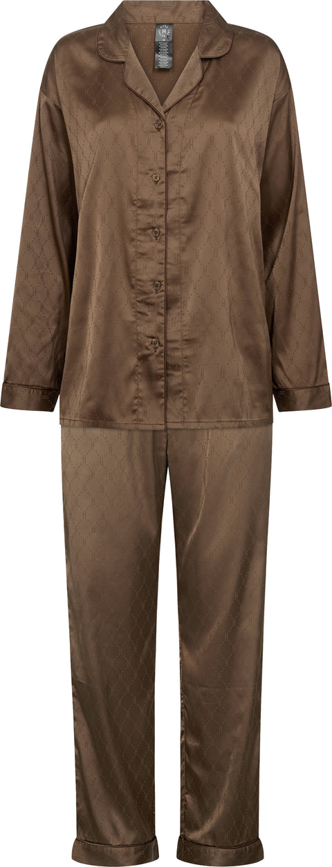 Hype The Detail Satin Pyjamas, Brun