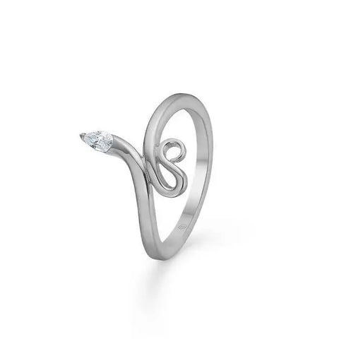 Cobra ring - sølv