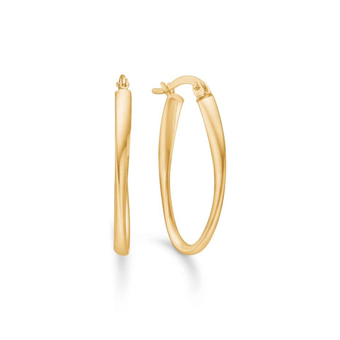 Mads Z. Silvia øreringe, 8 kt. guld