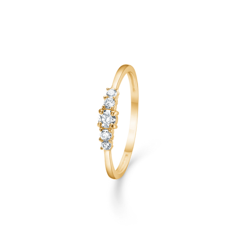 Mads Z. Orbit CZ ring, 8 kt. guld