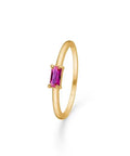 Mads Z | 3347149 | CHERRY ring - 8 kt. guld m. rød zirkonia