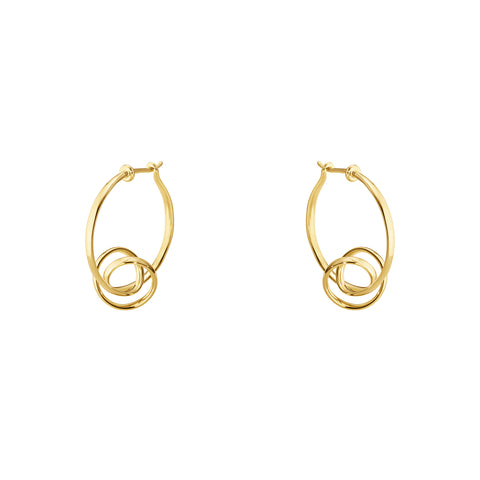 Georg Jensen Torun Øreringe 18 Kt. Guld