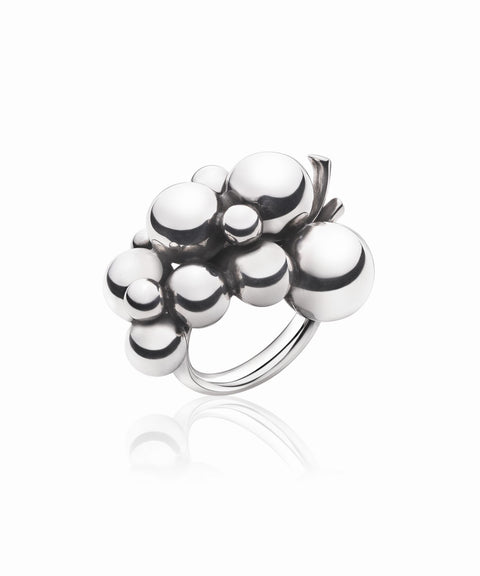 Georg Jensen Moonlight Grapes ring, stor, sterlingsølv