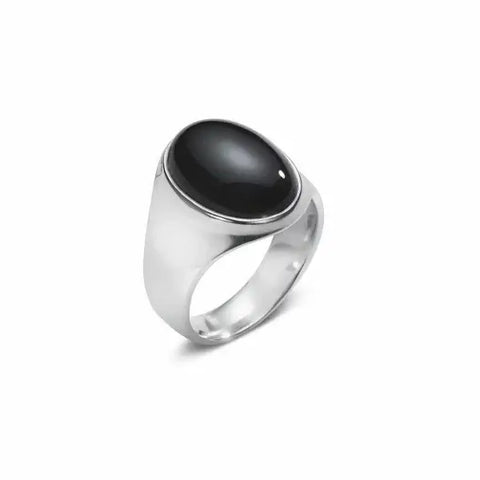 Men's Classic ring m. oval onyx