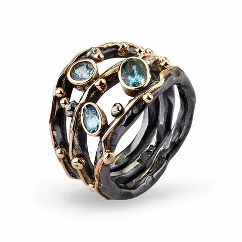 BY BIRDIE | 50110166A | Tribeca Stones Aqua - ring