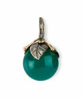 BY BIRDIE | 5090183E | Urban Leaf Drop vedhæng - Green Onyx 12MM