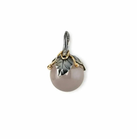 BY BIRDIE | 5090184B | Urban Leaf Drop vedhæng - Rose Quartz 8mm