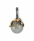 BY BIRDIE | 5090184C | Urban Leaf Drop vedhæng - Grey Moonstone 8mm