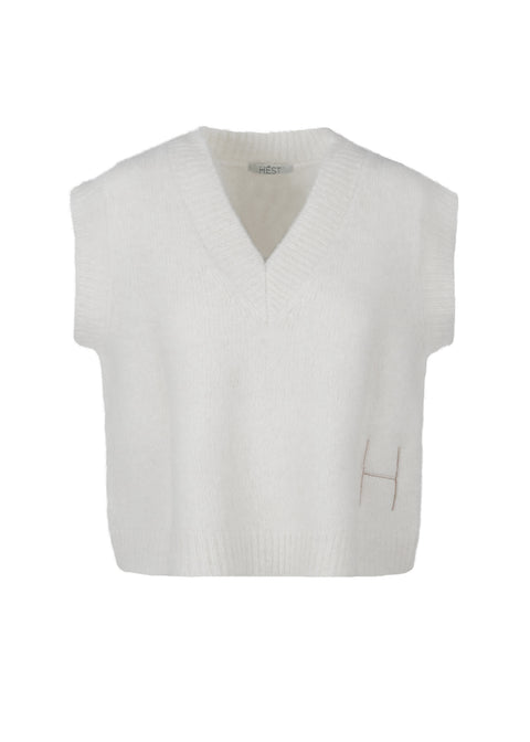 HÉST Pernille Vest - White Alyssum