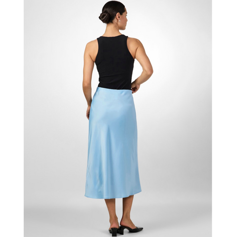 YASPELLA HW MIDI SKIRT, Clear Sky
