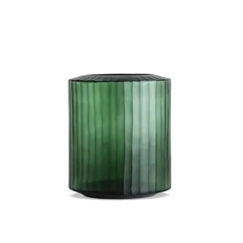 Omar - Lightgreen/Black Steelgrey Vase - Medium