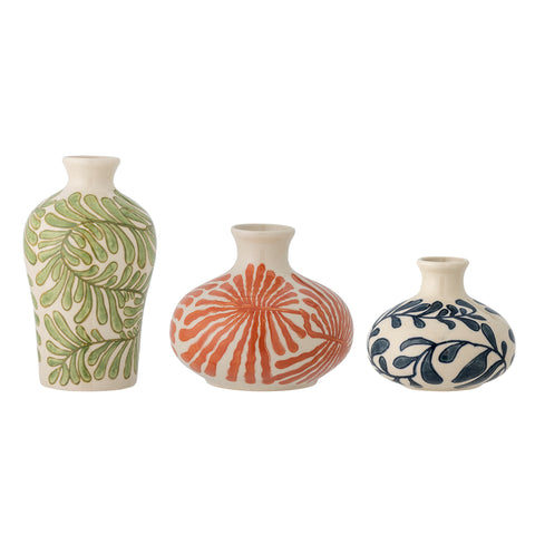 Bloomingville Fauni Vase, Grøn, Stentøj