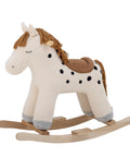 82062144_4. Merlen gyngehest, hest, hvid, polyester, sorte prikker fra bloomingville