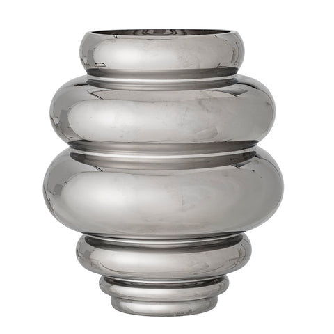 82062748. Zorya vase sølv glas fra bloomingville