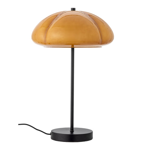 82068674. Kinoko bordlampe fra bloomingville, gul, metal, lampeskærm