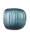 Manakara - Ocean Blue/Indigo Vase - Round