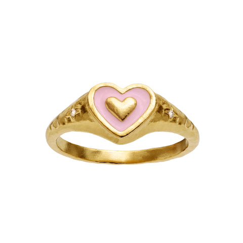 Maanesten Alma ring, Forgyldt sølv