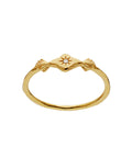 Annie_ring_gold_a. Annie ring i forgyldt sølv fra Maanesten. med zirkonia