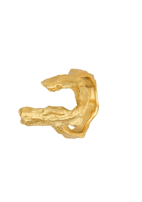 House Of Vincent Bone Ring, Forgyldt sølv