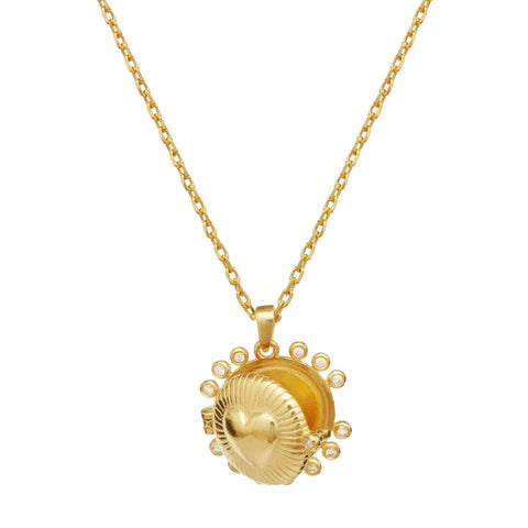 Maanesten Beloved halskæde, forgyldt sølv