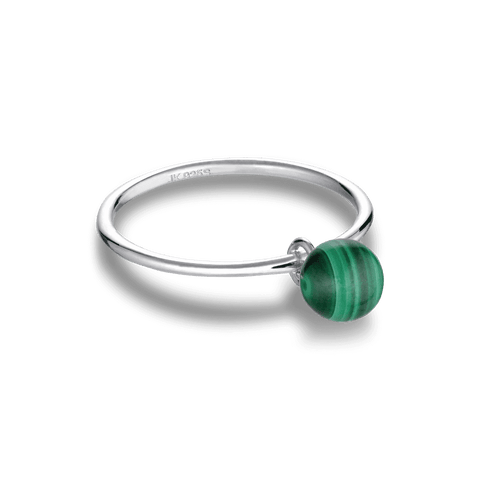 Jane Kønig Bermuda Malachite ring, Sølv