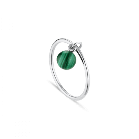 Jane Kønig Bermuda Malachite ring, Sølv