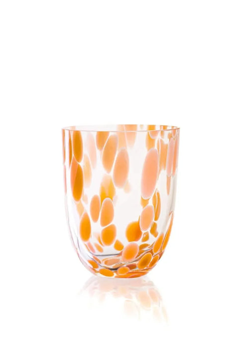 Anna Von Lipa glas Big Confetti tumbler - Peach