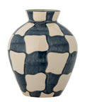 Check vase, blå, stentøj fra bloomingville 82072602