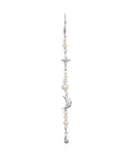 CioCio_earring_silver_a. cio cio single ørering i sølv fra maanesten. med måne, stjerne og ferskvadnsperle