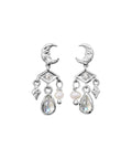 Colline_earrings_silver_a_1. Colline øreringe i sølv fra maanesten. Med månesten, ferskvandsperle og zirkonia
