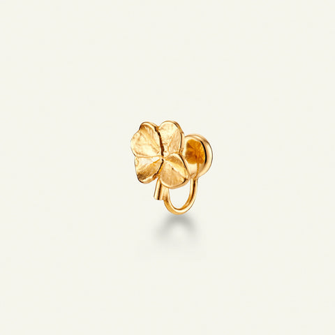 Flora Danica Firkløver ear cuff forgyldt