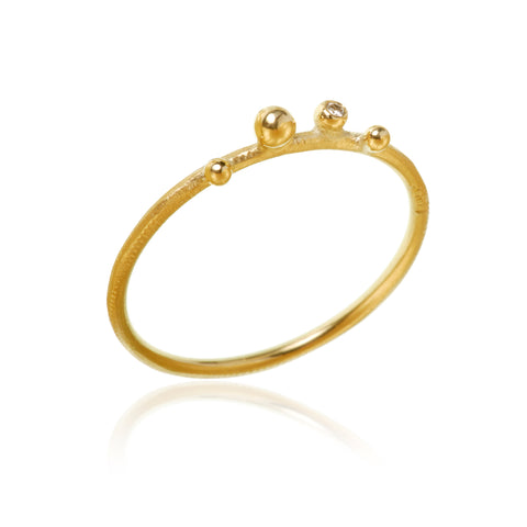 Dulong Delphis ring, Style 5 m. brillant