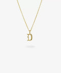 IX STUDIOS | DMM0321-DGD | IX D Letter Charm vedhæng - forgyldt