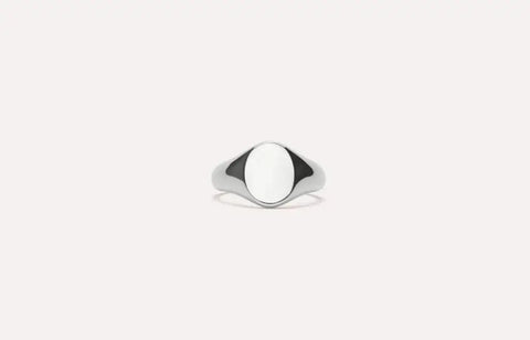 IX STUDIOS | DMN0299RH | IX Mini Oval Signet ring - sølv