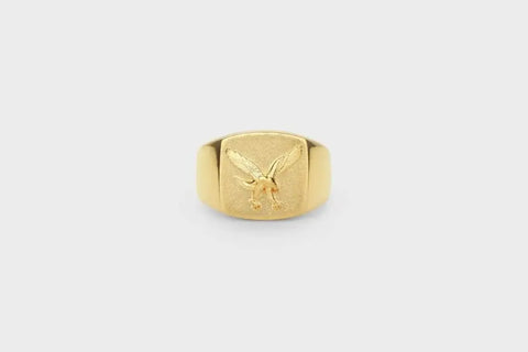 IX STUDIOS | DMN0303GD | IX Eagle Signet ring - forgyldt