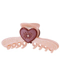 Dealla_blush_hairclaw. Dealla hårklemme i farven blush lyserød med rhinsten fra maanesten  