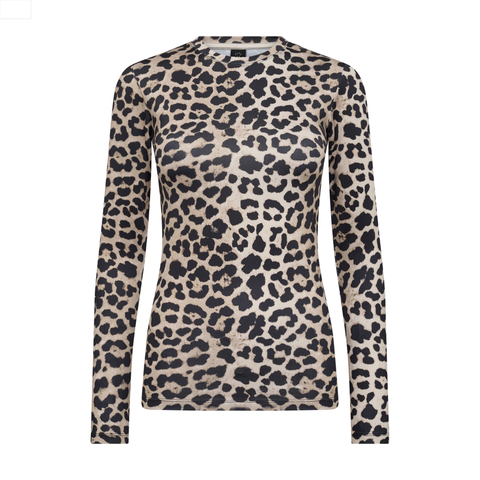 Hype The Detail Bluse, m. leo print