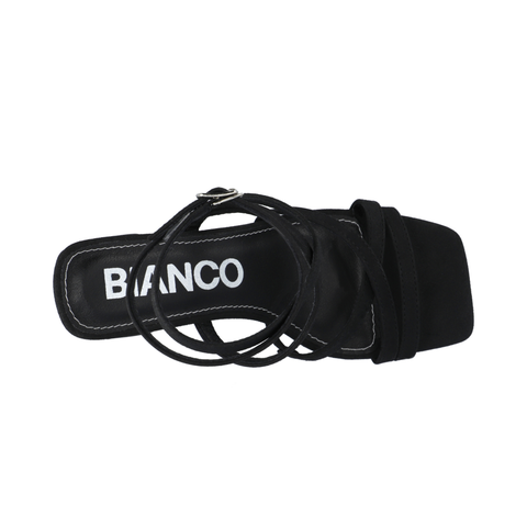 BIANCO BIAJOYCE Sandal Micro Suede, Black