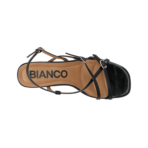 BIANCO 	BIADINA Strappy Sandal Faux Leather, Black
