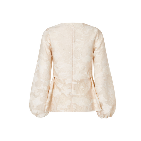 STINE GOYA - Romantic Ruffling Long Sleeve Top