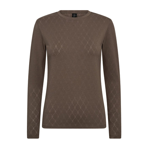 Hype The Detail Bluse, m. logo, Brun