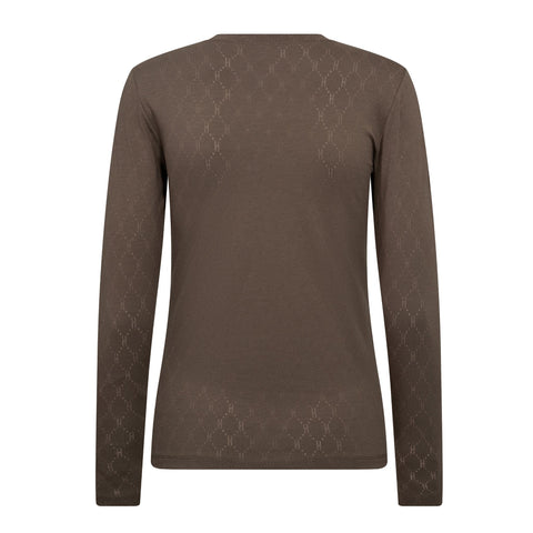 Hype The Detail Bluse, m. logo, Brun