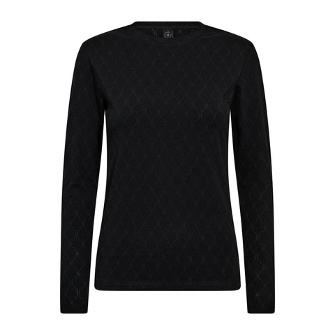 Hype The Detail Bluse, m. logo, Sort