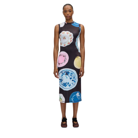 STINE GOYA Stocking Jersey, Elastic Tank Crewneck Dress - The Platera