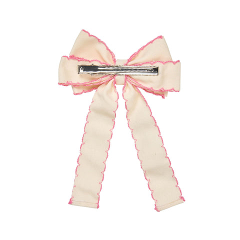 STINE GOYA Hair Bow Clip - Porcelain Cream
